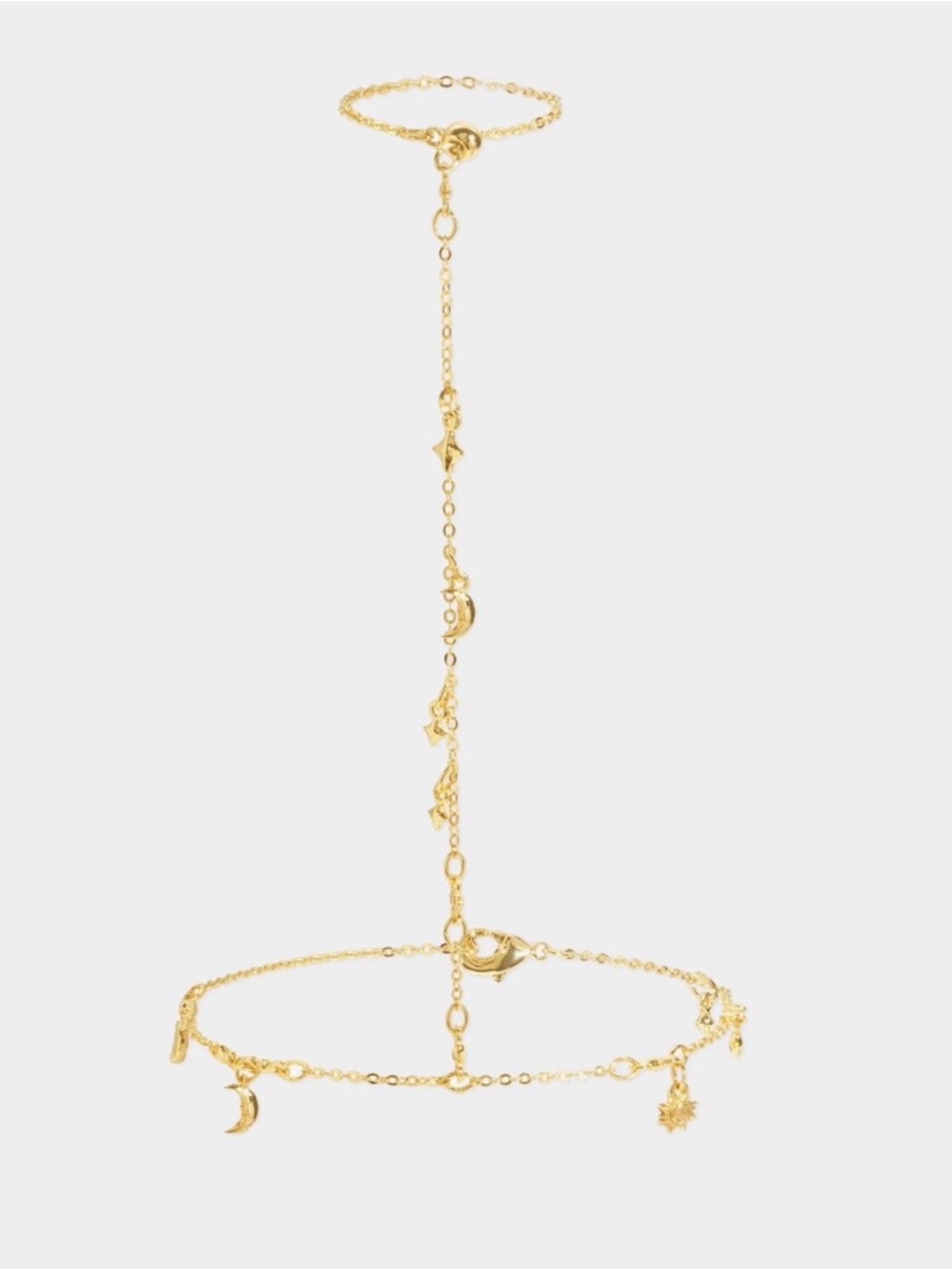 En route jewelry Lyra Hand Chain Bracelet